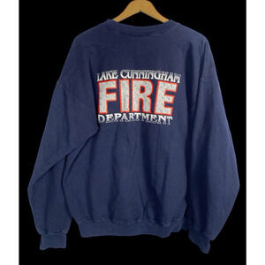Lake Cunningham Fire Department South Carolina Sweatshirt Size M Hanes Vintage